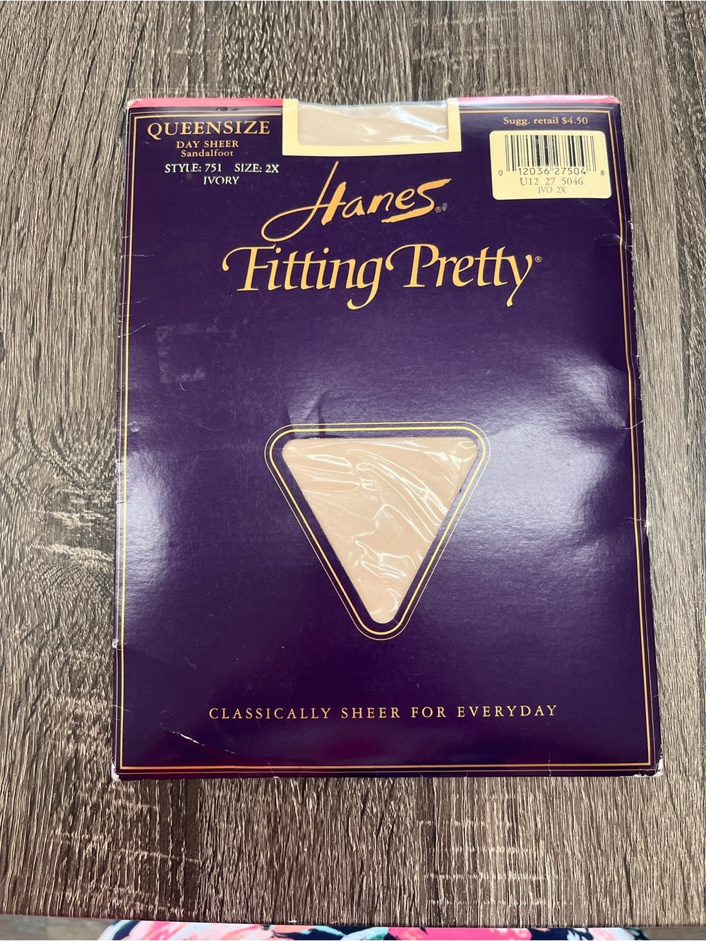Hanes Fitting Pretty Sheer Hosiery - Ivory Queensize 2x